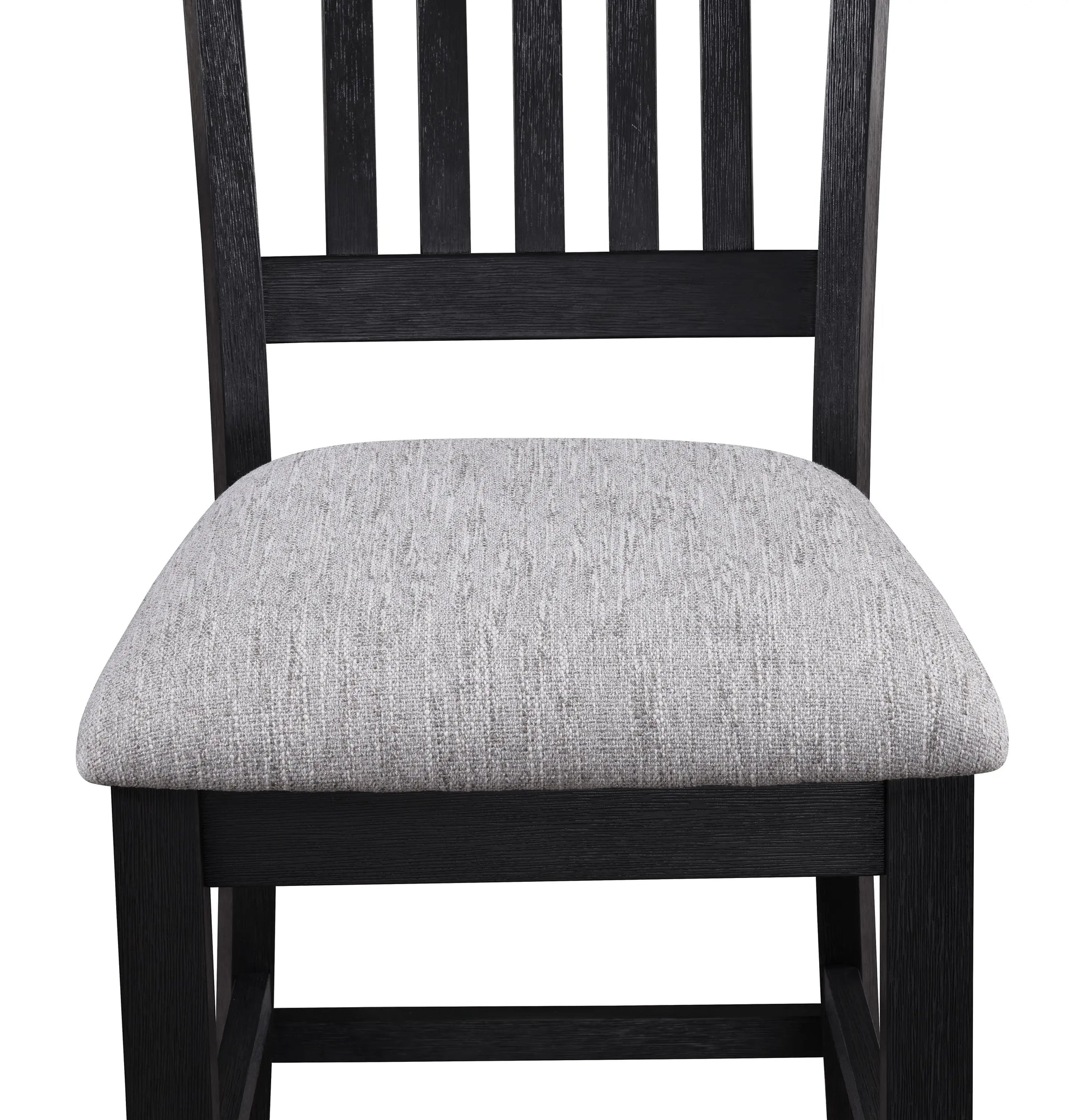 Buford Charcoal Black/Light Gray Counter Height Chair, Set of 2 Crown Mark