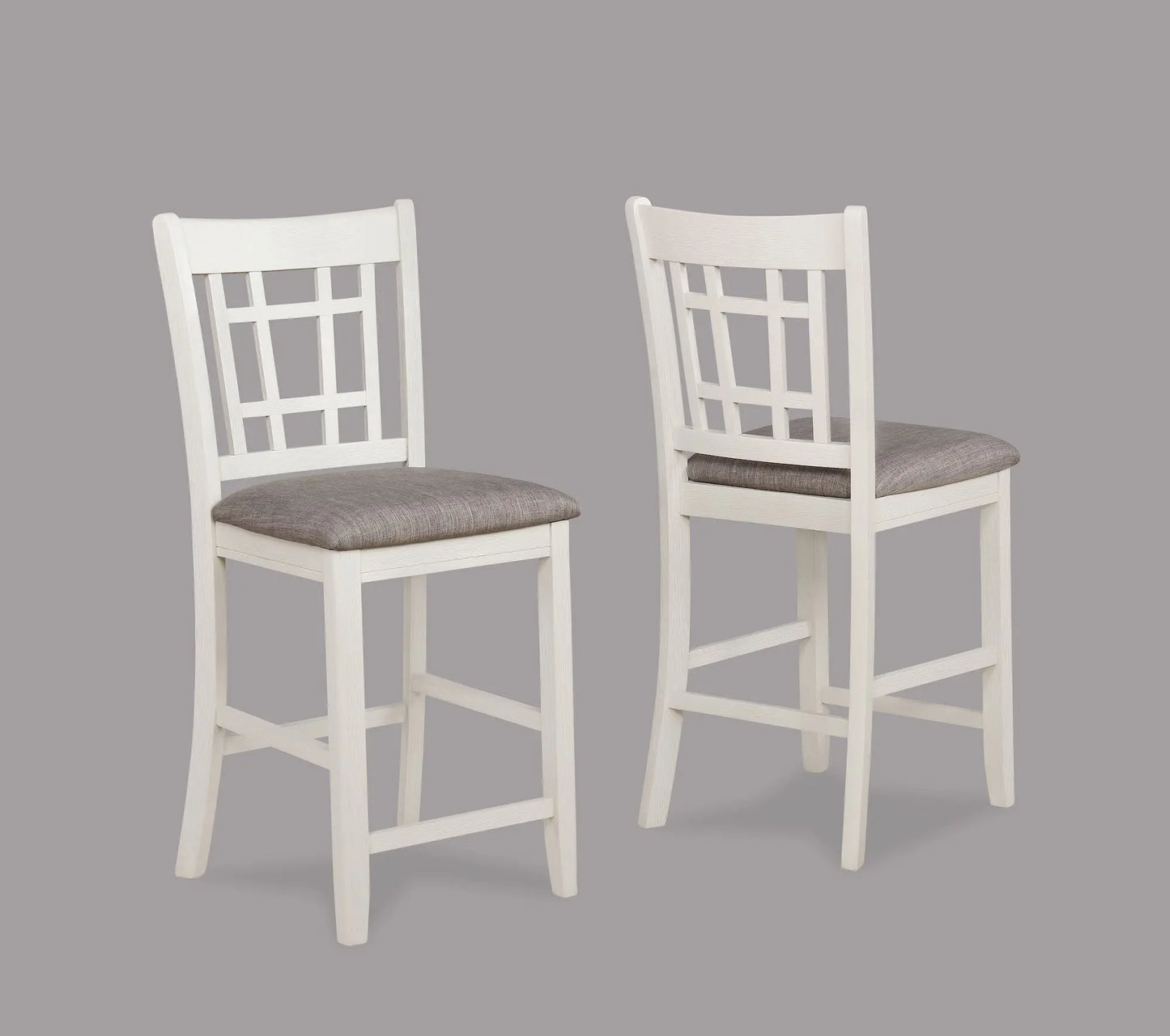 Hartwell Chalk Gray Counter Height Dining Set Crown Mark