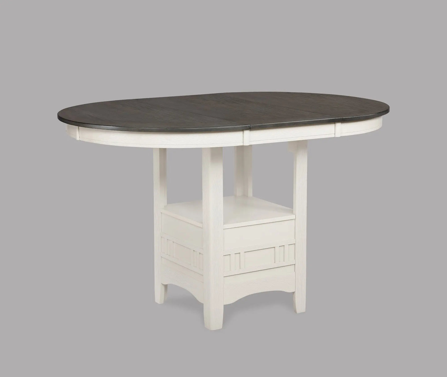 Hartwell Chalk Gray Counter Height Dining Set Crown Mark