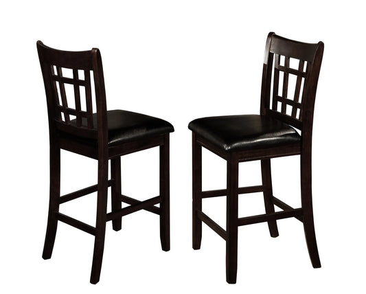 Hartwell Espresso Counter Height Chair, Set of 2 Crown Mark