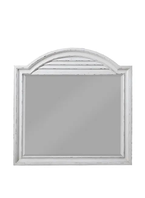 York Shire Antique White Mirror ACME East