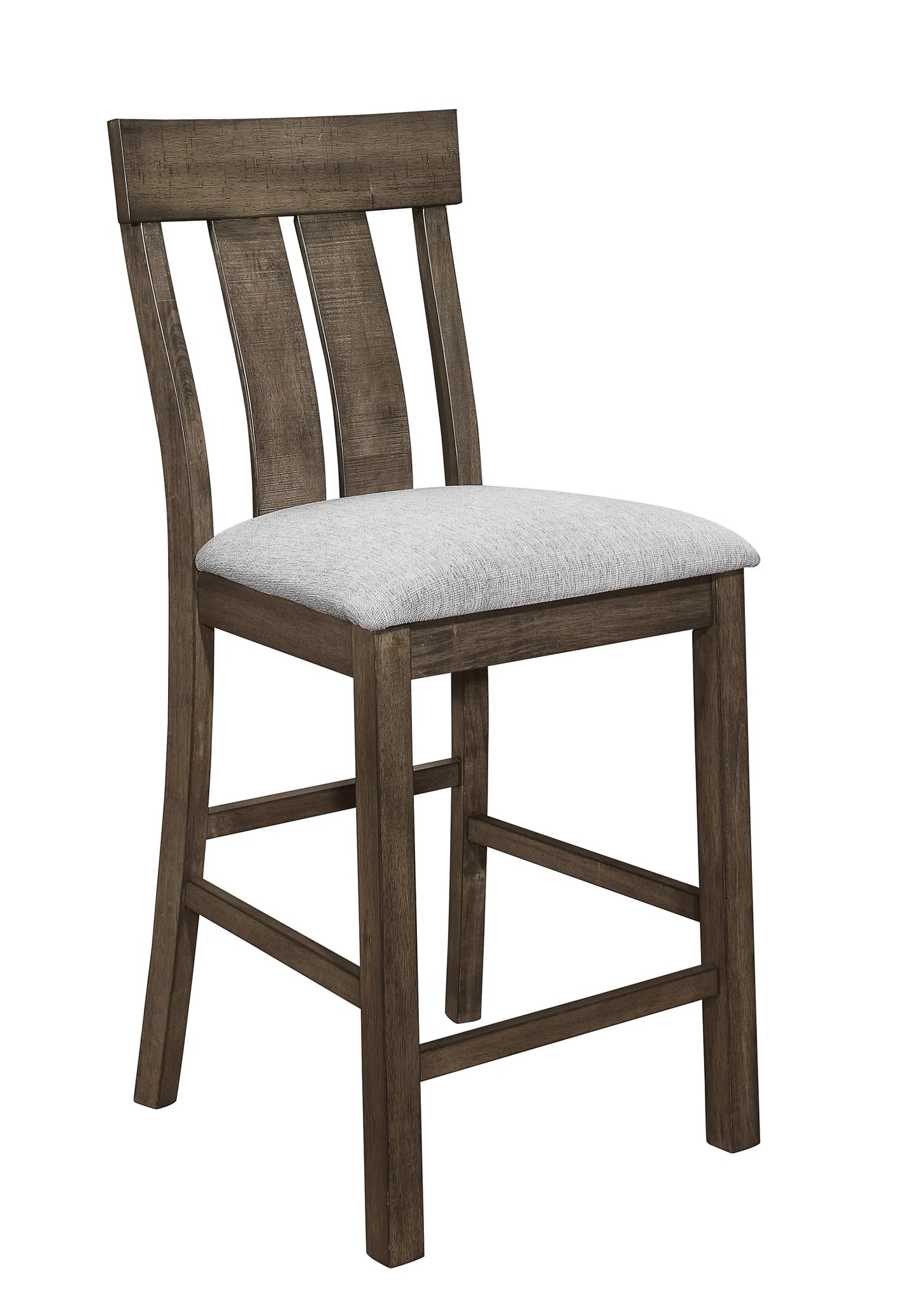 Quincy Grayish Brown Counter Height Chair, Set of 2 Crown Mark