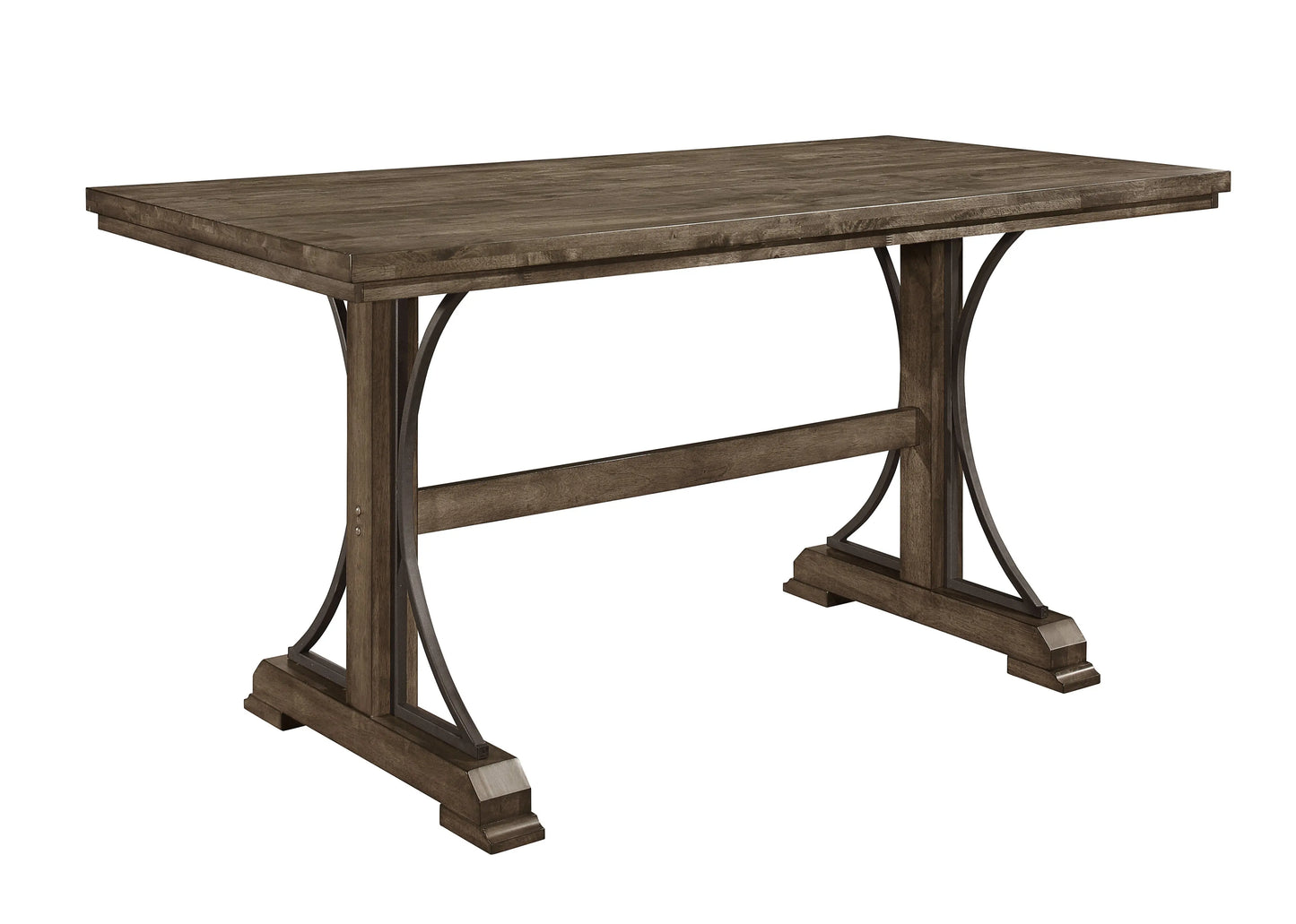 Quincy Grayish Brown Counter Height Table Crown Mark