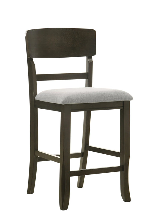 Oakly Brown Counter Height Chair, Set of 2 Crown Mark