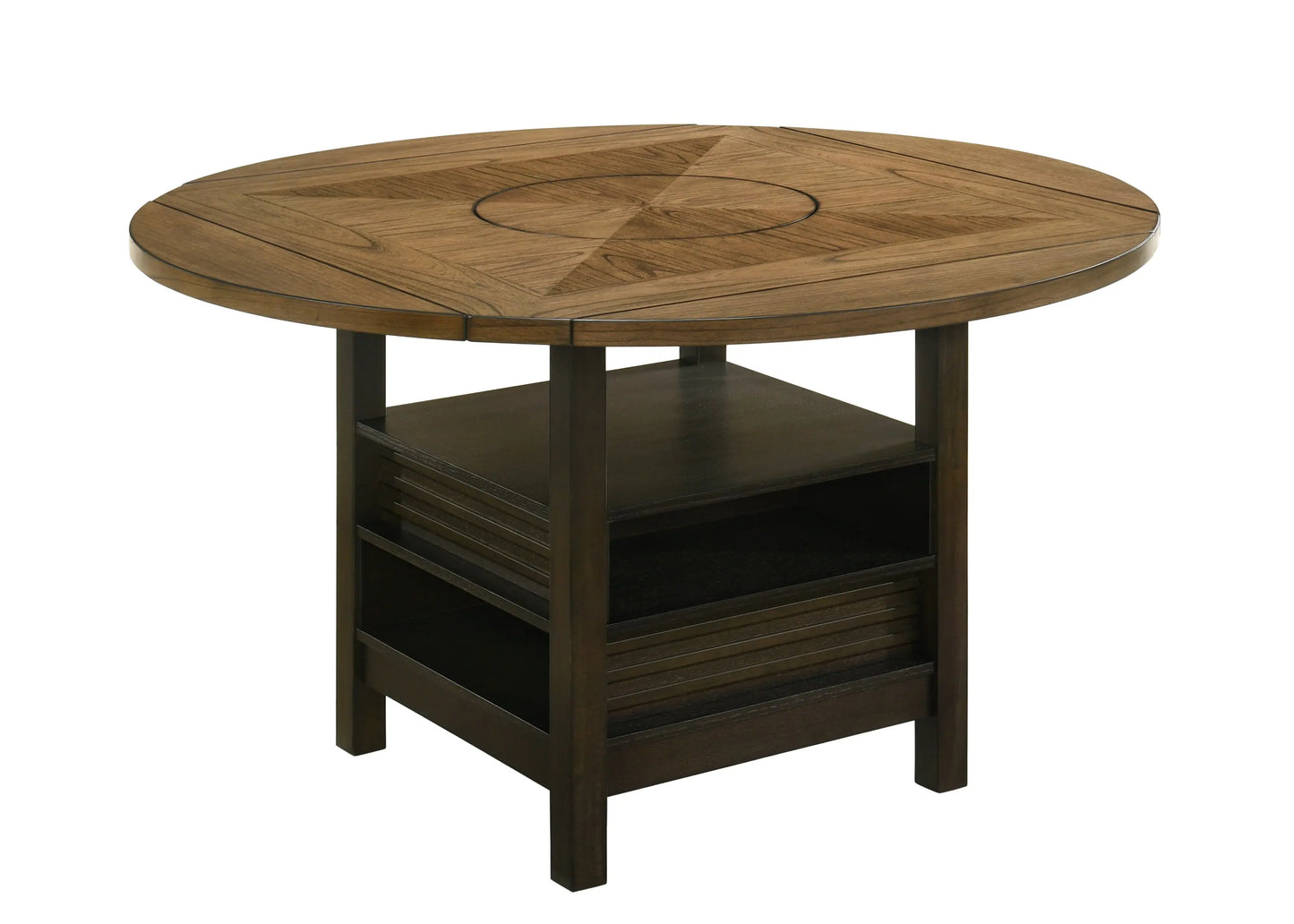 Oakly Brown Round/Square Counter Height Table Crown Mark