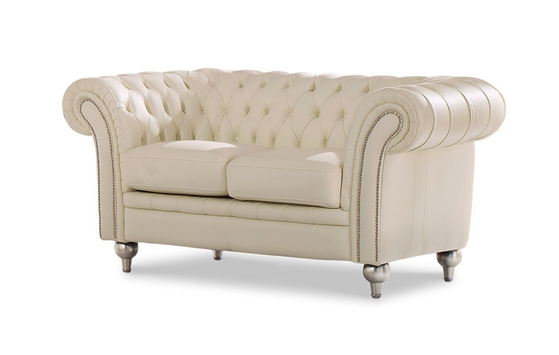 ESF Furniture - Extravaganza 287 Loveseat in Ivory - 287L ESF Furniture