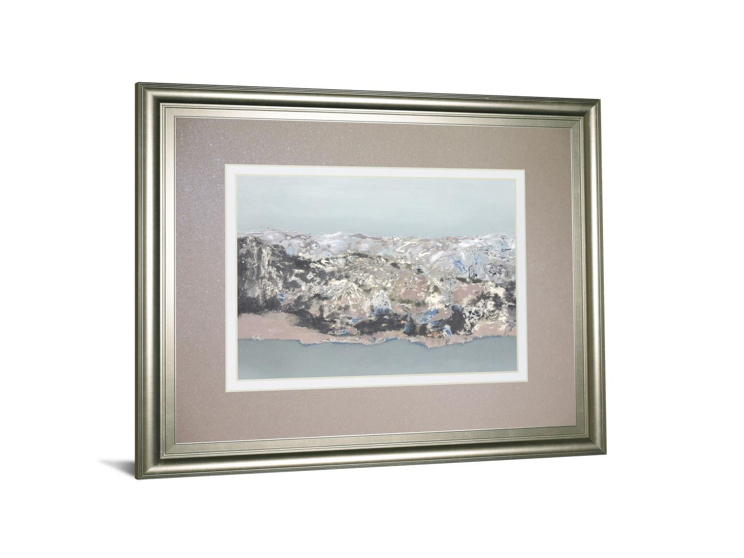 Terrain By Caroline Gold - Framed Print Wall Art - White Classy Art