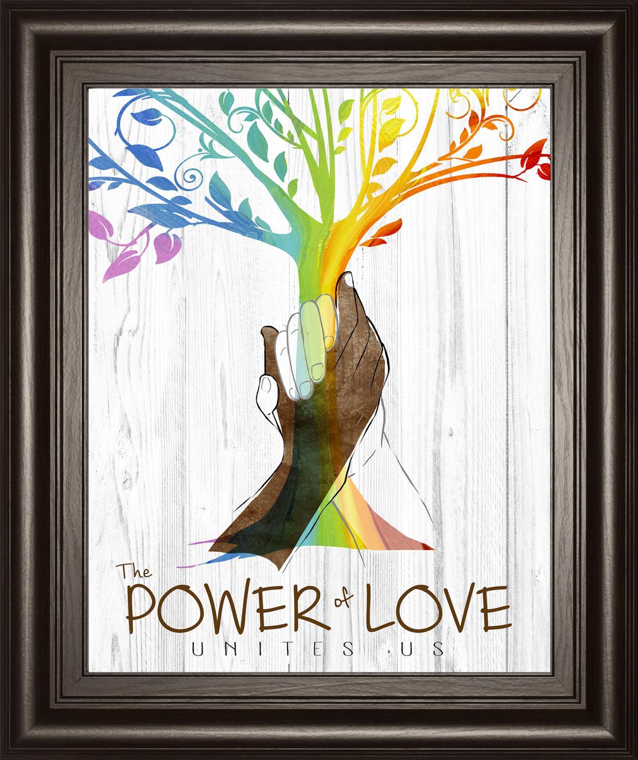 22x26 Power of Love By Kelly Donovan - Dark Brown Classy Art