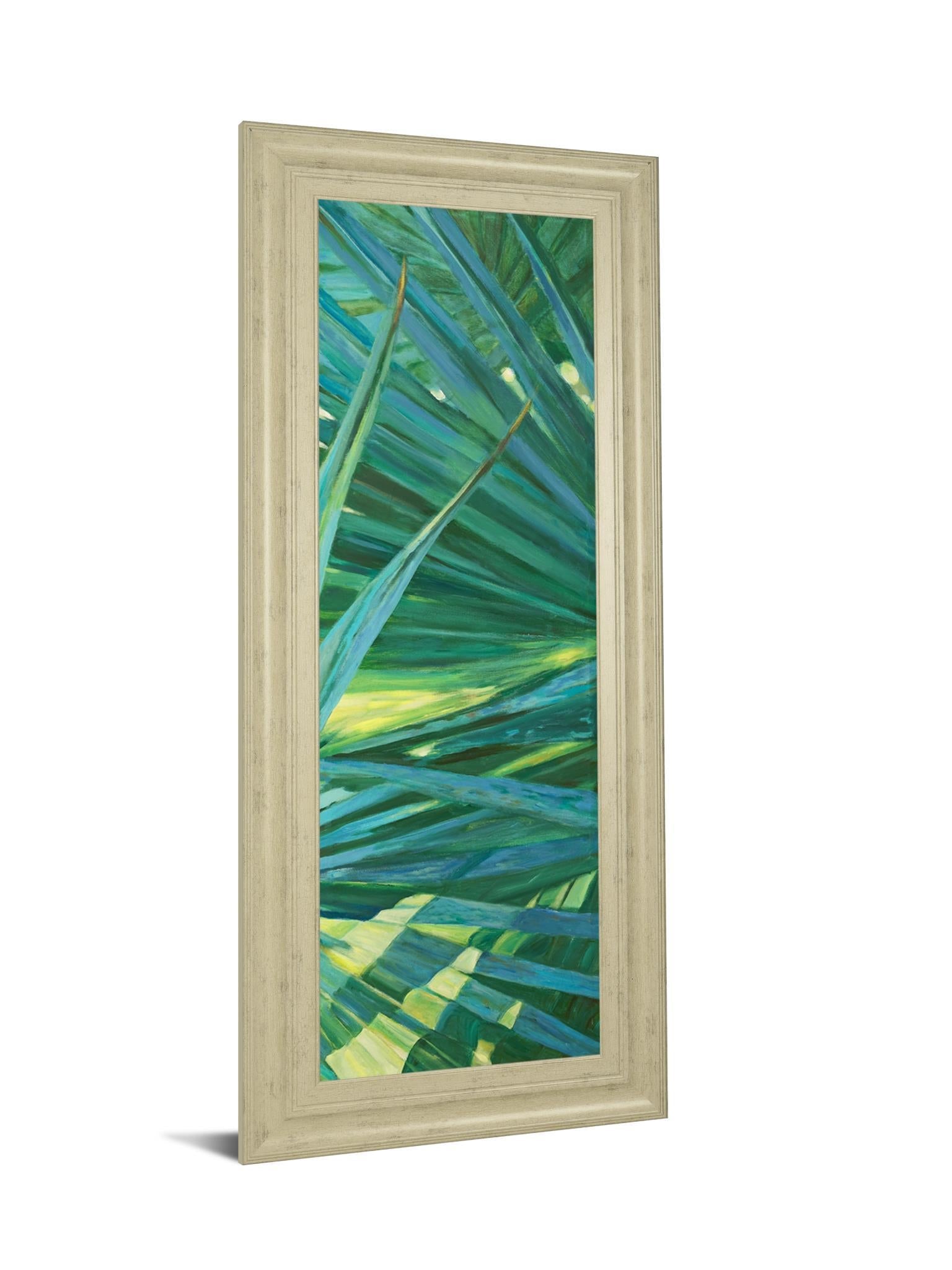 Fan Palm II By Suzanne Wilkins - Framed Print Wall Art - Green Classy Art