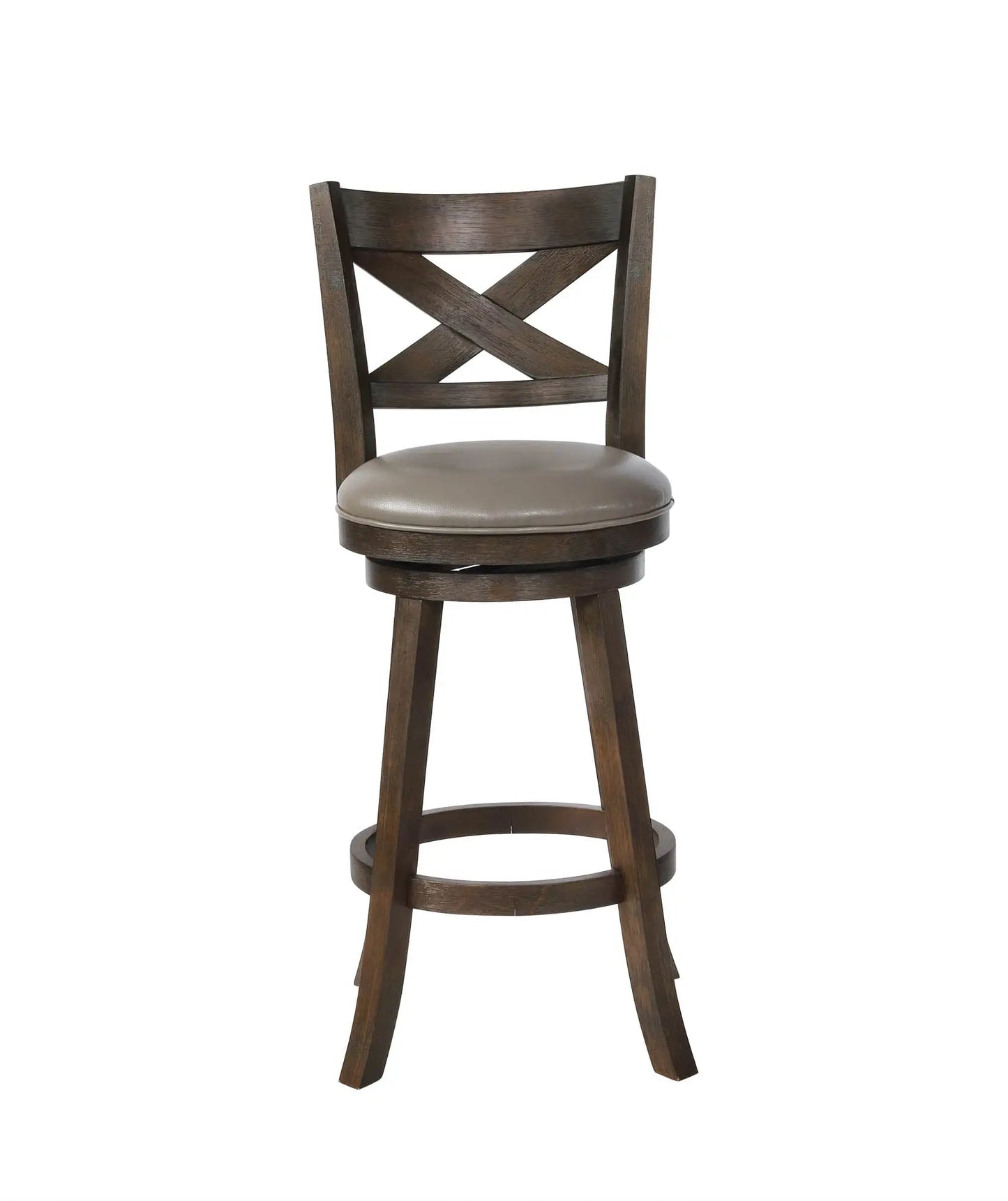 Kipper 29" Gray Swivel Barstool, Set of 2 Crown Mark