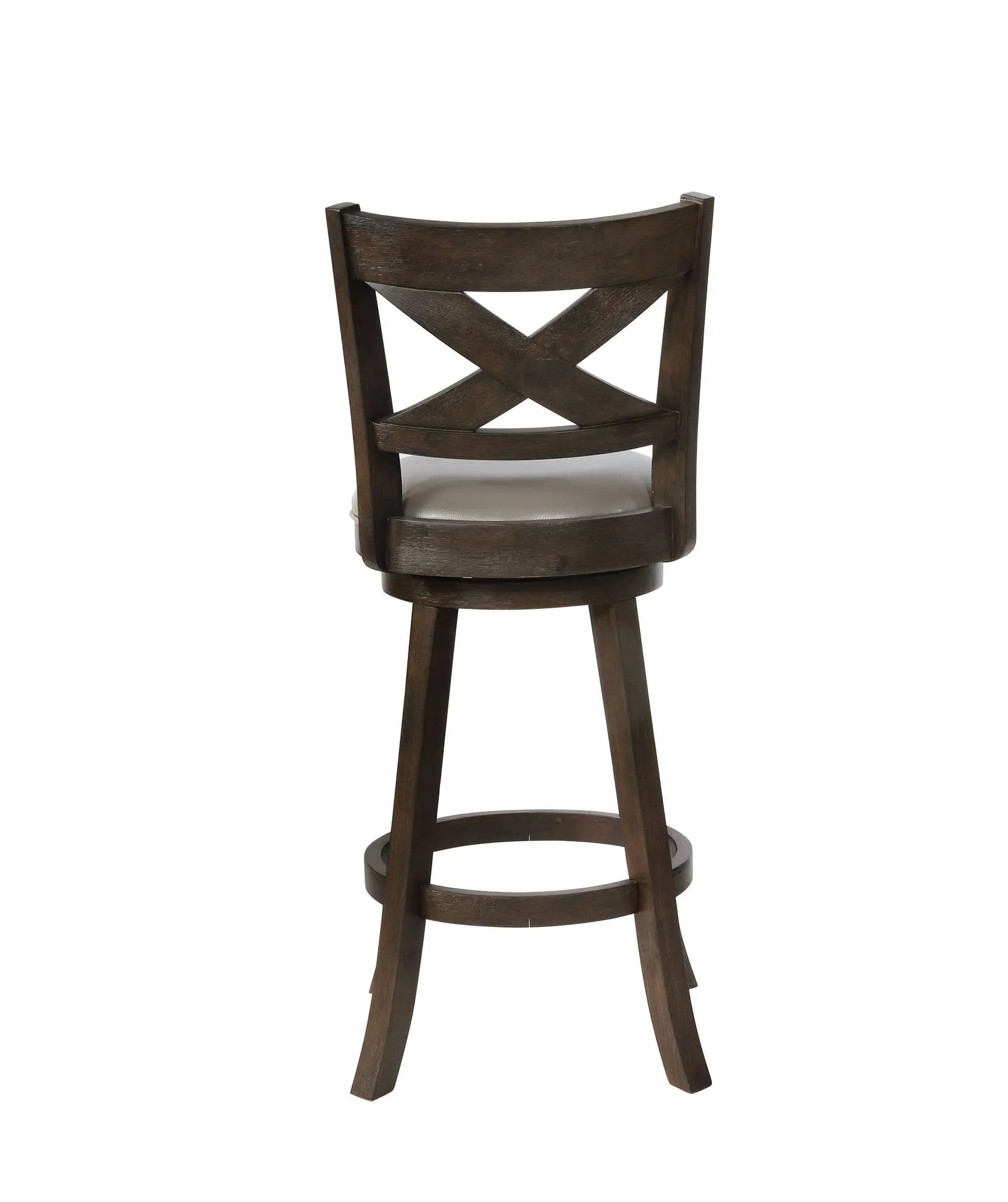 Kipper 29" Gray Swivel Barstool, Set of 2 Crown Mark