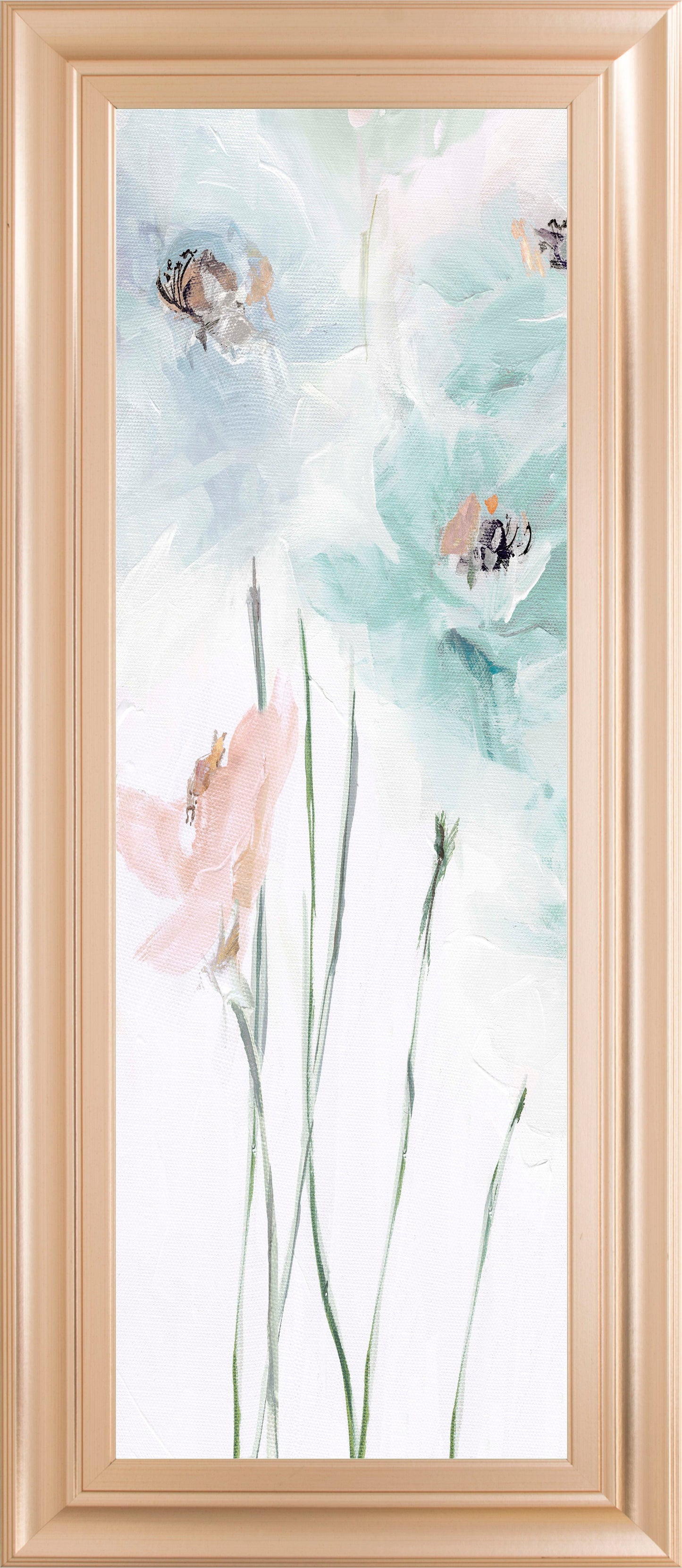 Spring Poppies II By Susan Pepe - Light Blue Classy Art