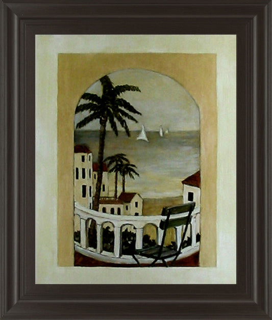 Island Hideaway By Ruane Manning - Framed Print Wall Art - Beige Classy Art