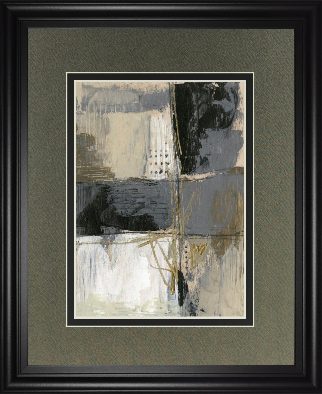 34x40 Neutral Divisions II By Jennifer Goldberger - Dark Gray Classy Art