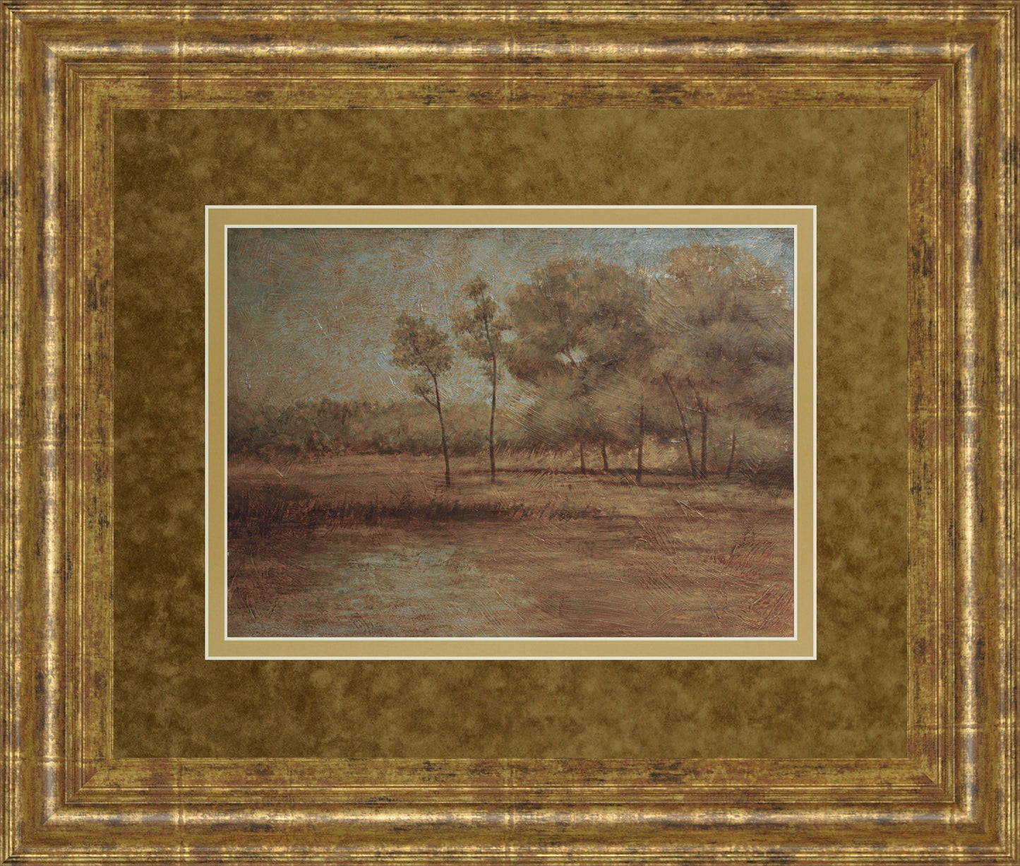 Woodland Solitude By Veronica Faust - Framed Print Wall Art - Dark Brown Classy Art