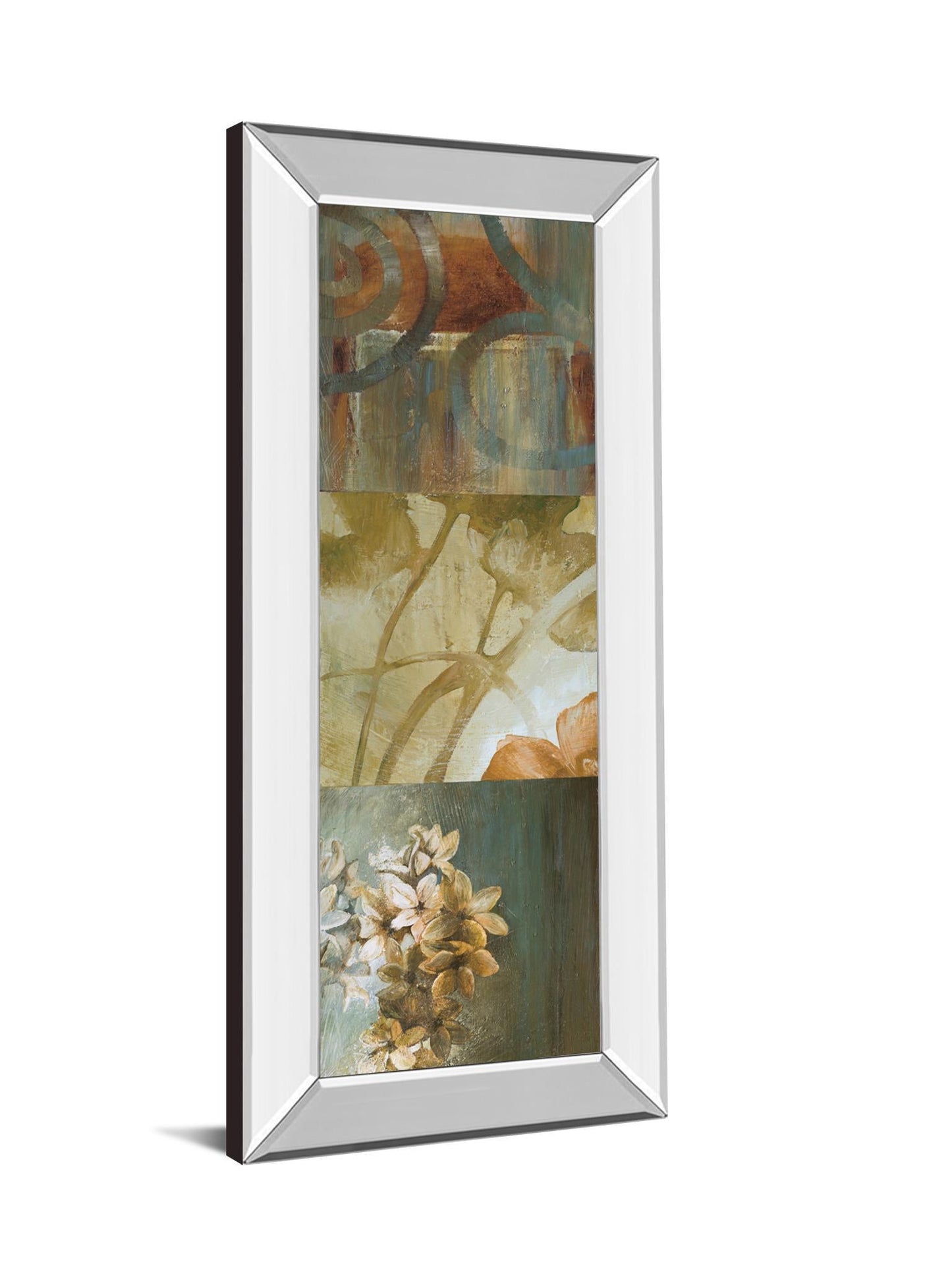 Square Choices By Thompson - Mirrored Frame Real Glass - Dark Brown Classy Art