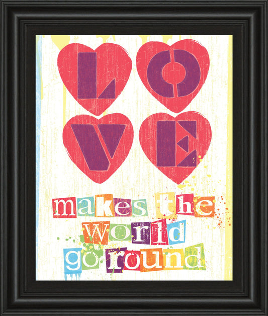 Must Be Love I By Tom Frazier - Framed Print Wall Art - Red Classy Art