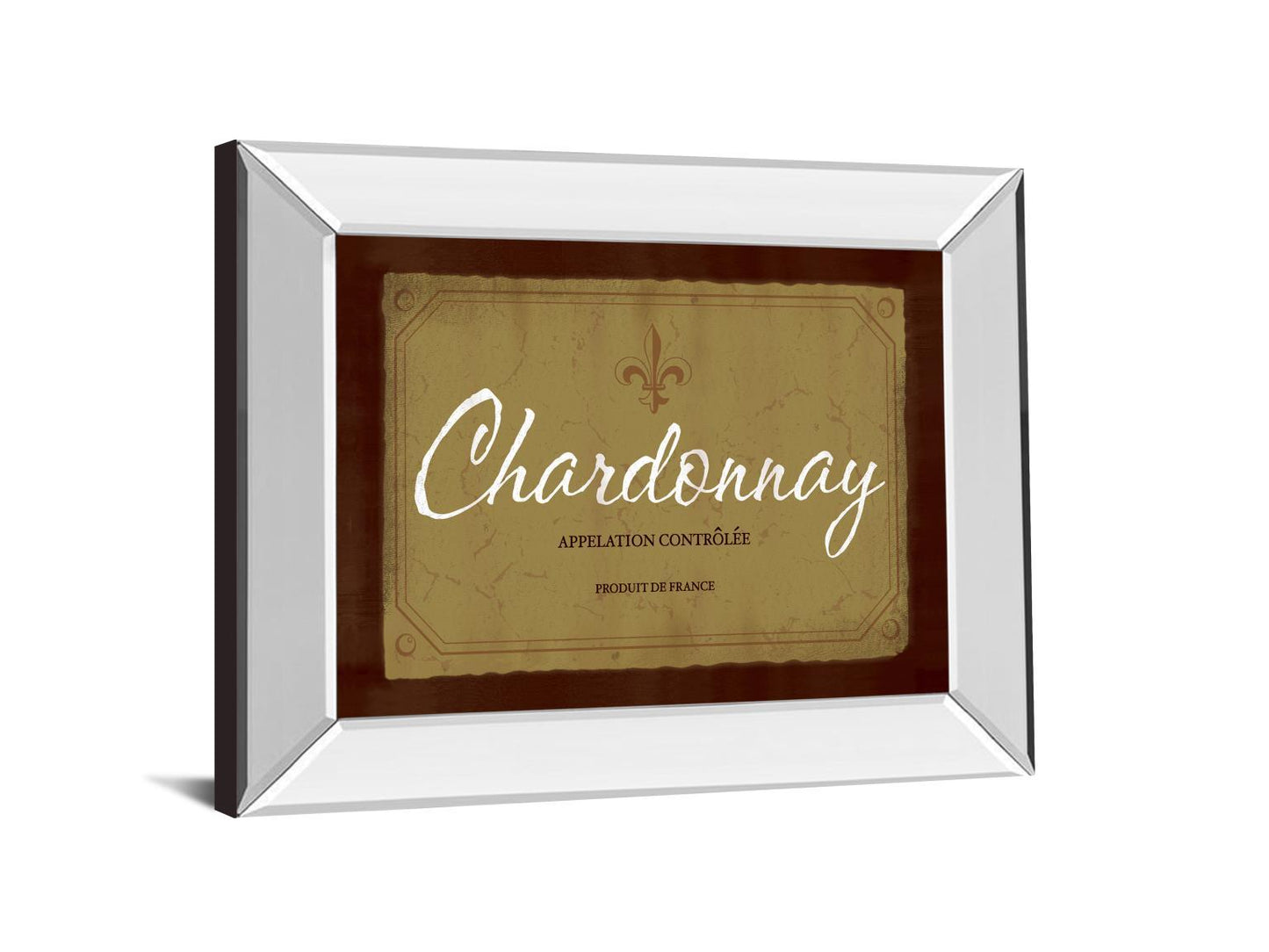 Chardonnay By Paola Viveiros - Mirror Framed Print Wall Art - Yellow Classy Art