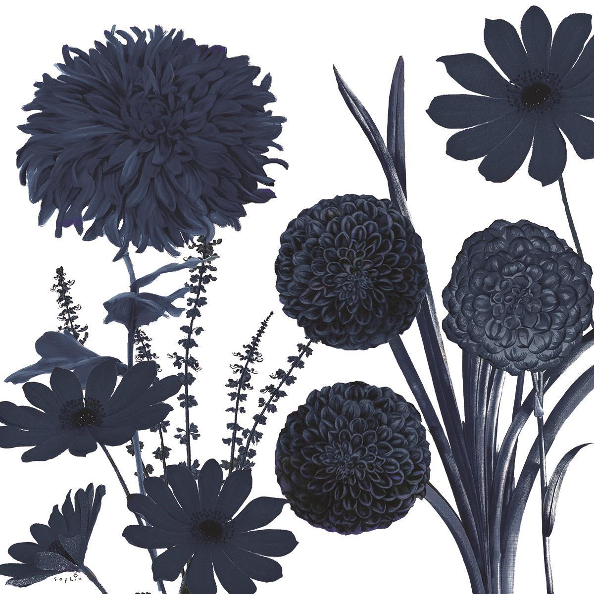 Blue Shift I By Sophie Six - Blue Classy Art