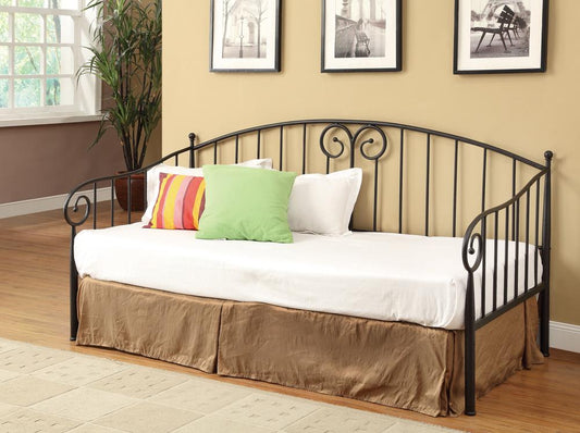 Traditional Black Metal Twin Daybed Coaster Z2 Premium