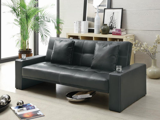 G300125 Contemporary Black Sofa Bed Coaster Z2 Premium