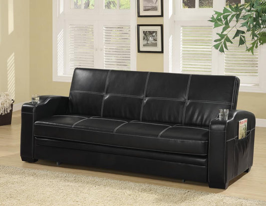 G300122 Contemporary Black Sofa Bed Coaster Z2 Premium