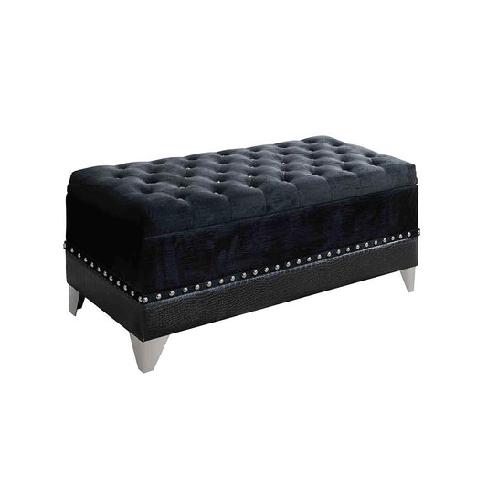 Barzini Upholstered Black Trunk Coaster Z2 Premium