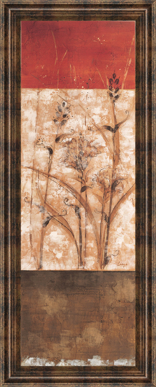 Fresco Il By Loretta Linza - Framed Print Wall Art - Beige Classy Art