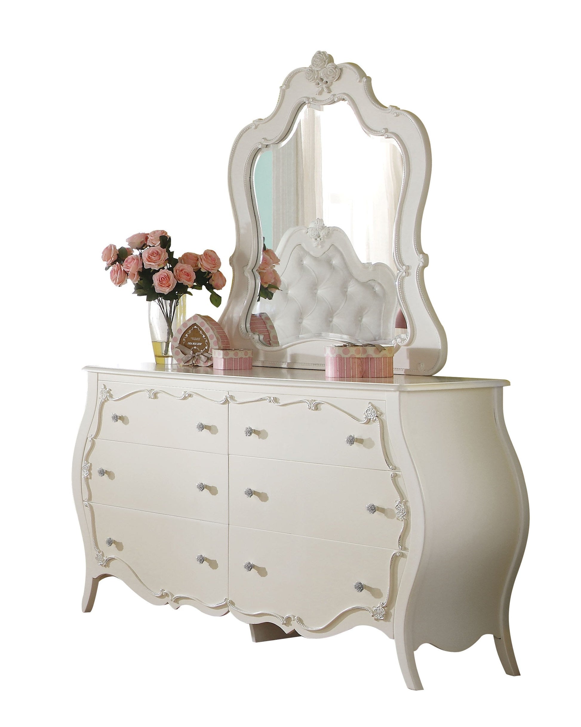 Edalene Pearl White Mirror ACME East