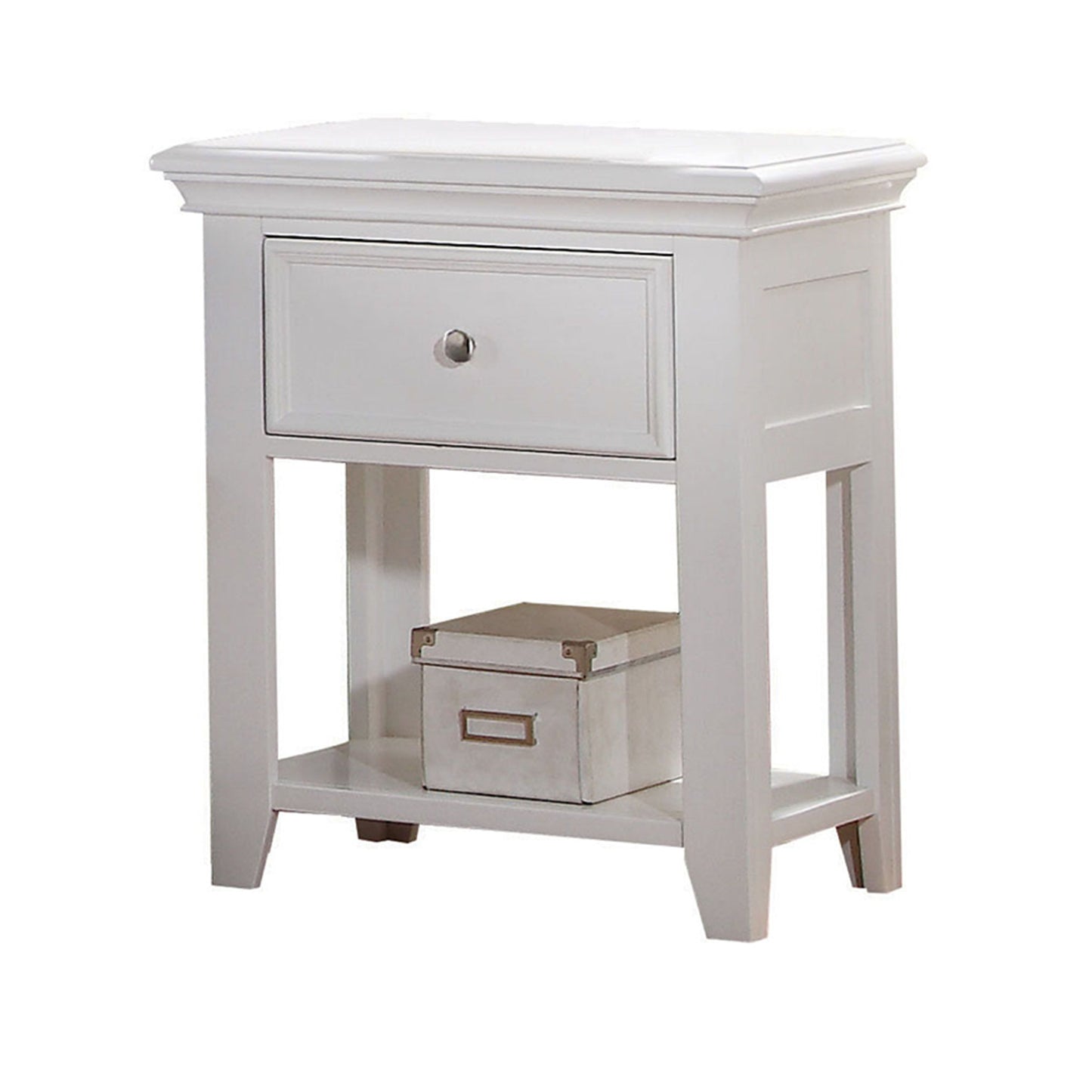 Lacey White Nightstand (1 DRAWER) ACME East