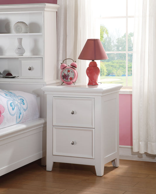 Lacey White Nightstand (2 DRAWERS) ACME East