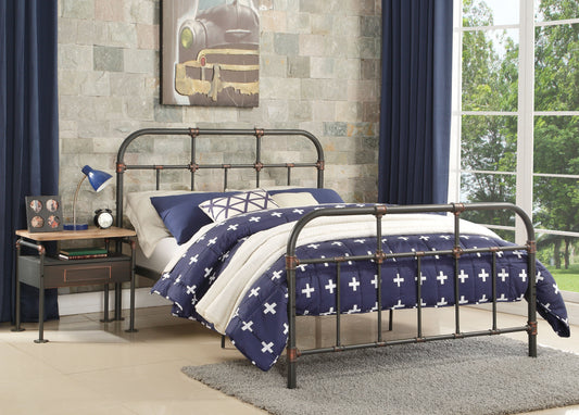 Nicipolis Sandy Gray Full Bed ACME East