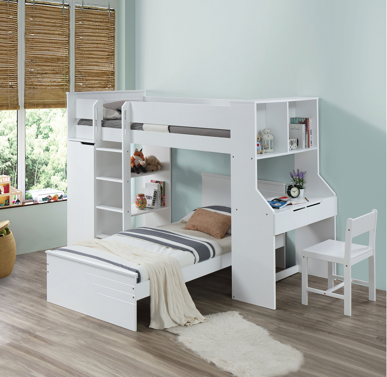 Ragna White Twin Bed ACME East