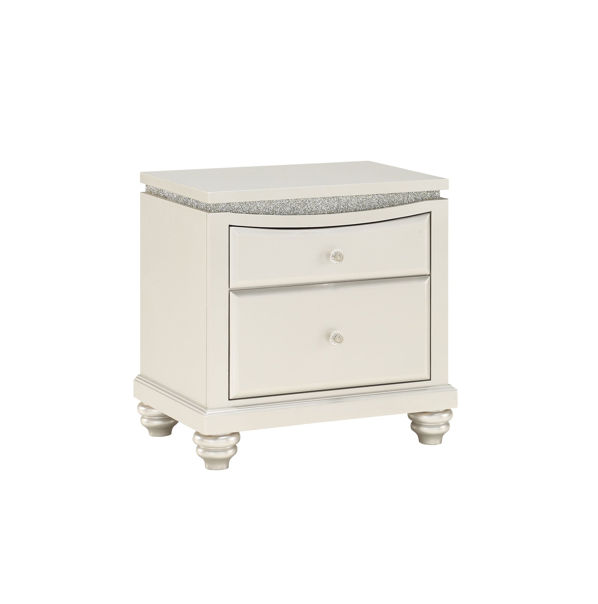 Maverick Platinum Nightstand w/2 Drw ACME East