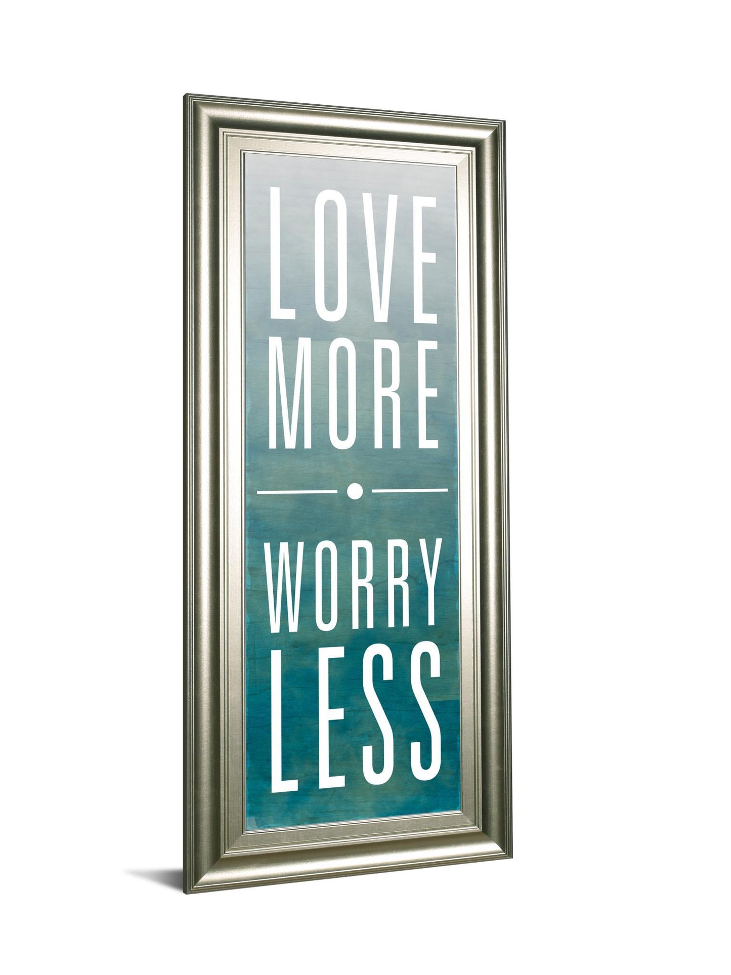 Love By Sd Studios - Framed Print Wall Art - Blue Classy Art