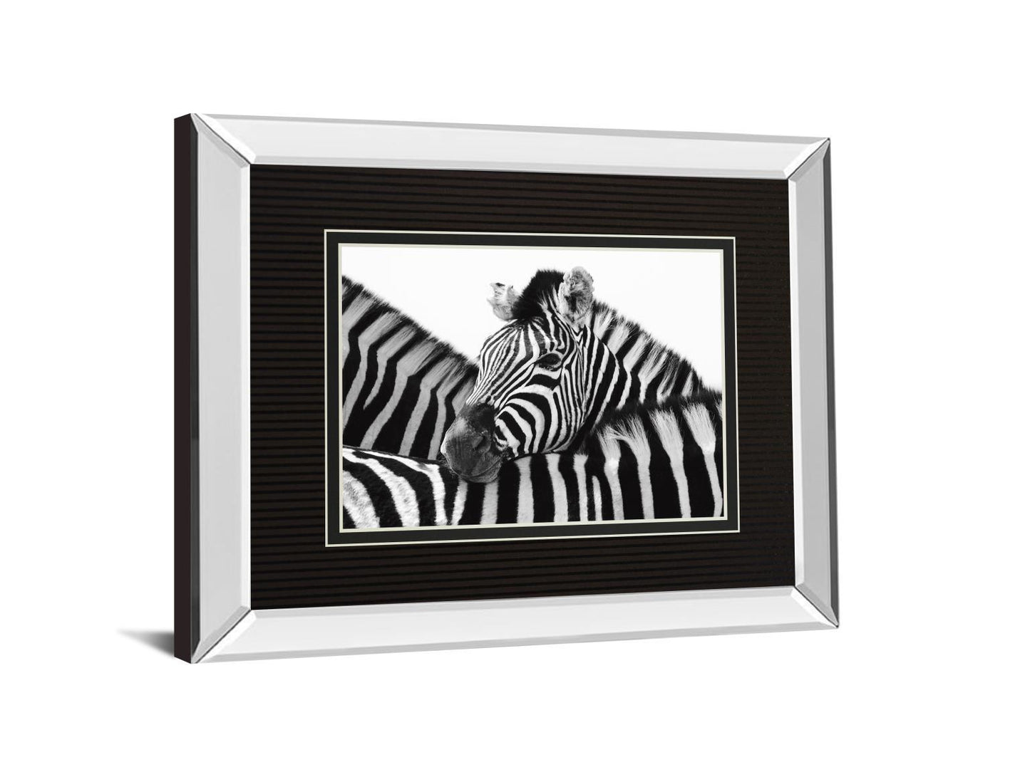 A Safe Place By Papiorek Mirrored Frame - Black Classy Art