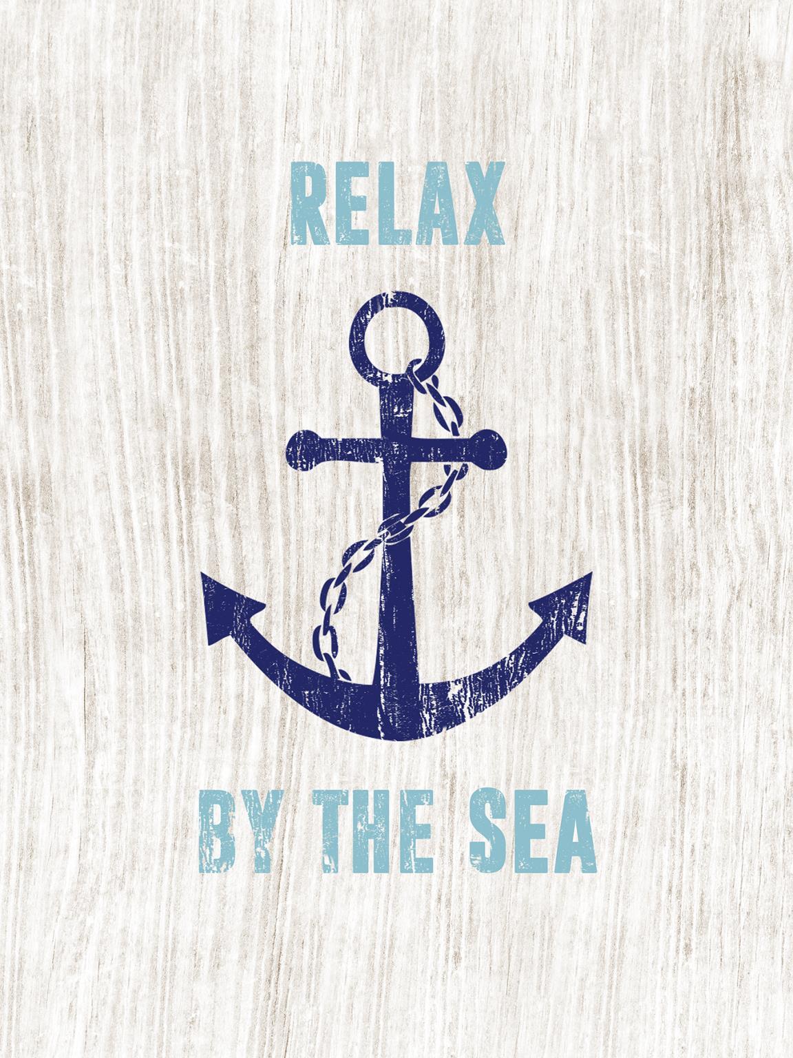 Small - Relax By The Sea By Cad Designs - Blue Classy Art