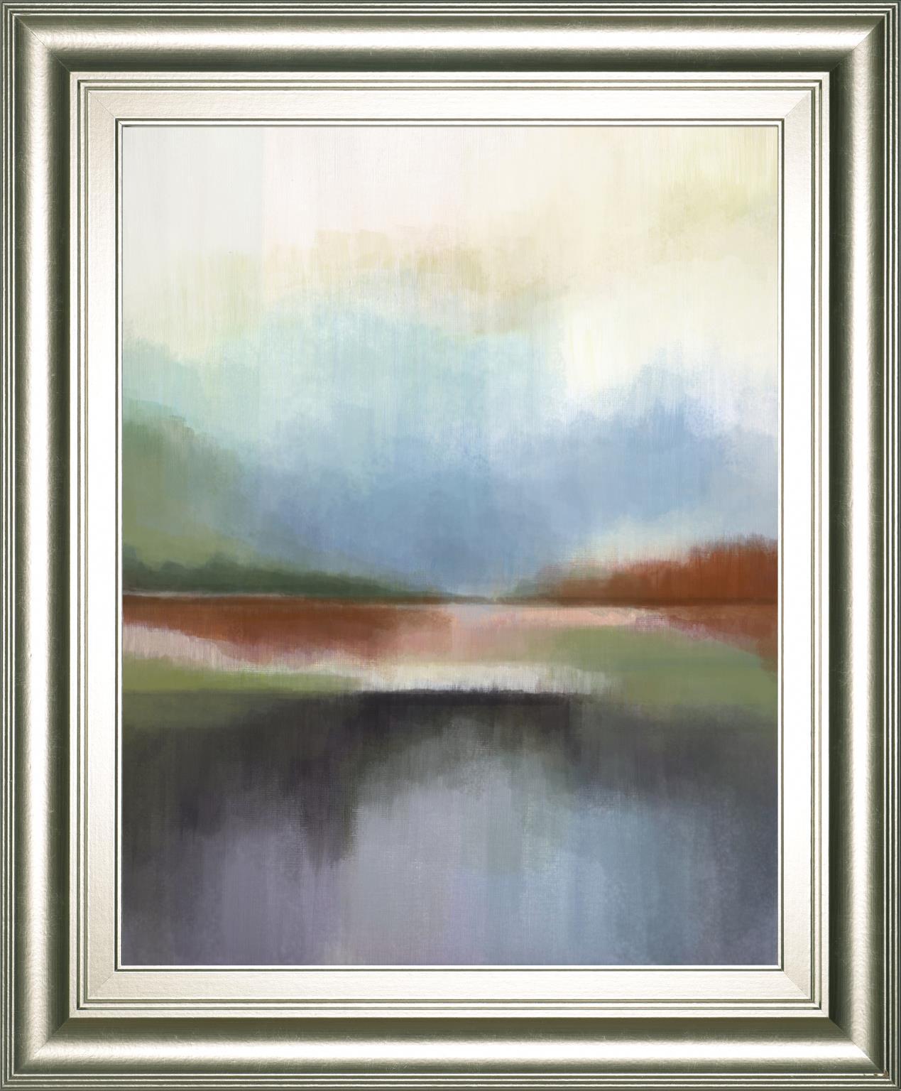 22x26 Spring Lake II By Alison Jerry - Dark Gray Classy Art