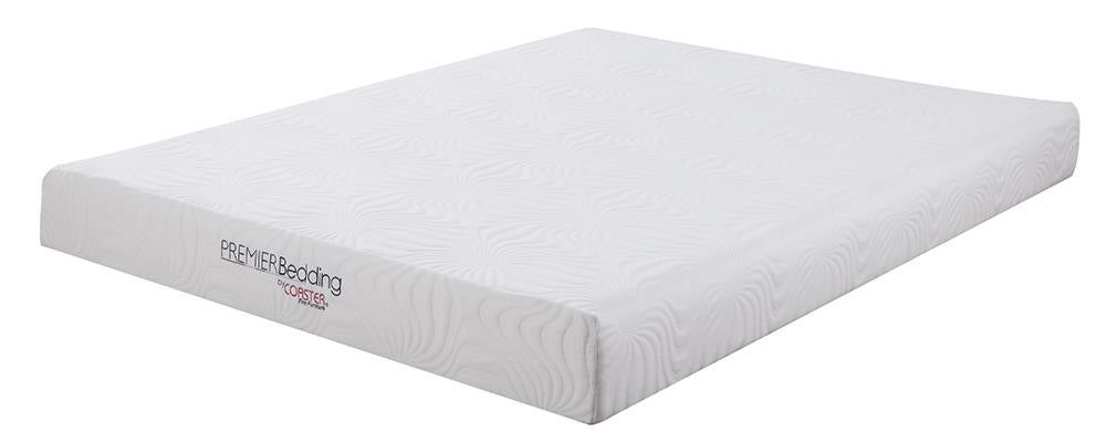 Keegan White 8-Inch Twin Memory Foam Mattress Coaster Z2 Premium