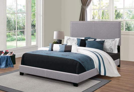 Boyd Upholstered Grey Full Bed Coaster Z2 Premium