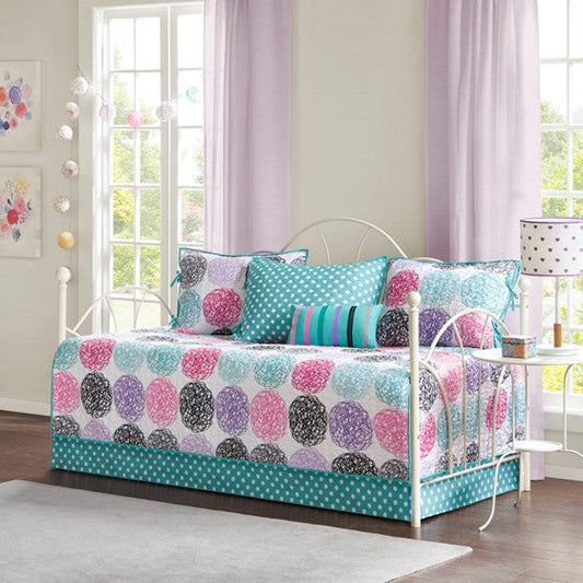 Reversible 6 Piece Daybed Set Purple Olliix.com