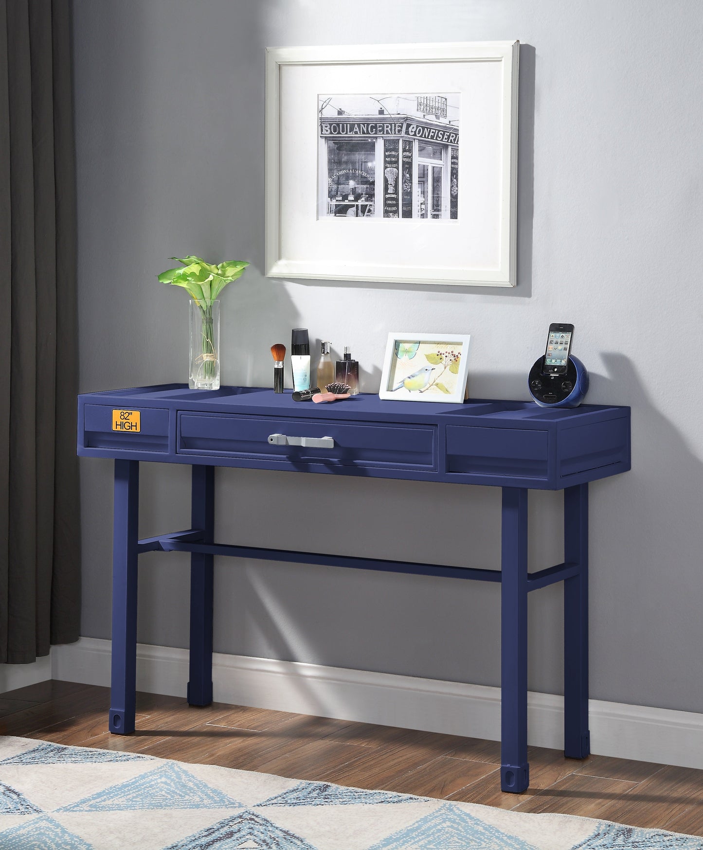 Cargo Blue Vanity Desk ACME East