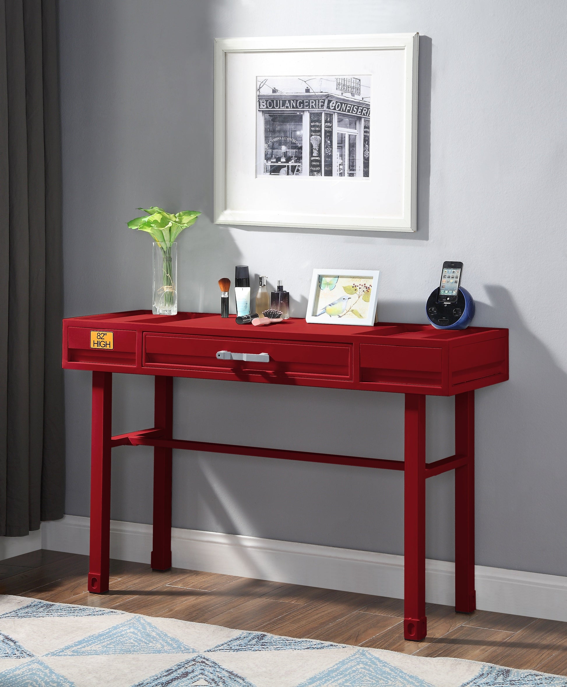 Cargo Red Vanity Desk ACME East