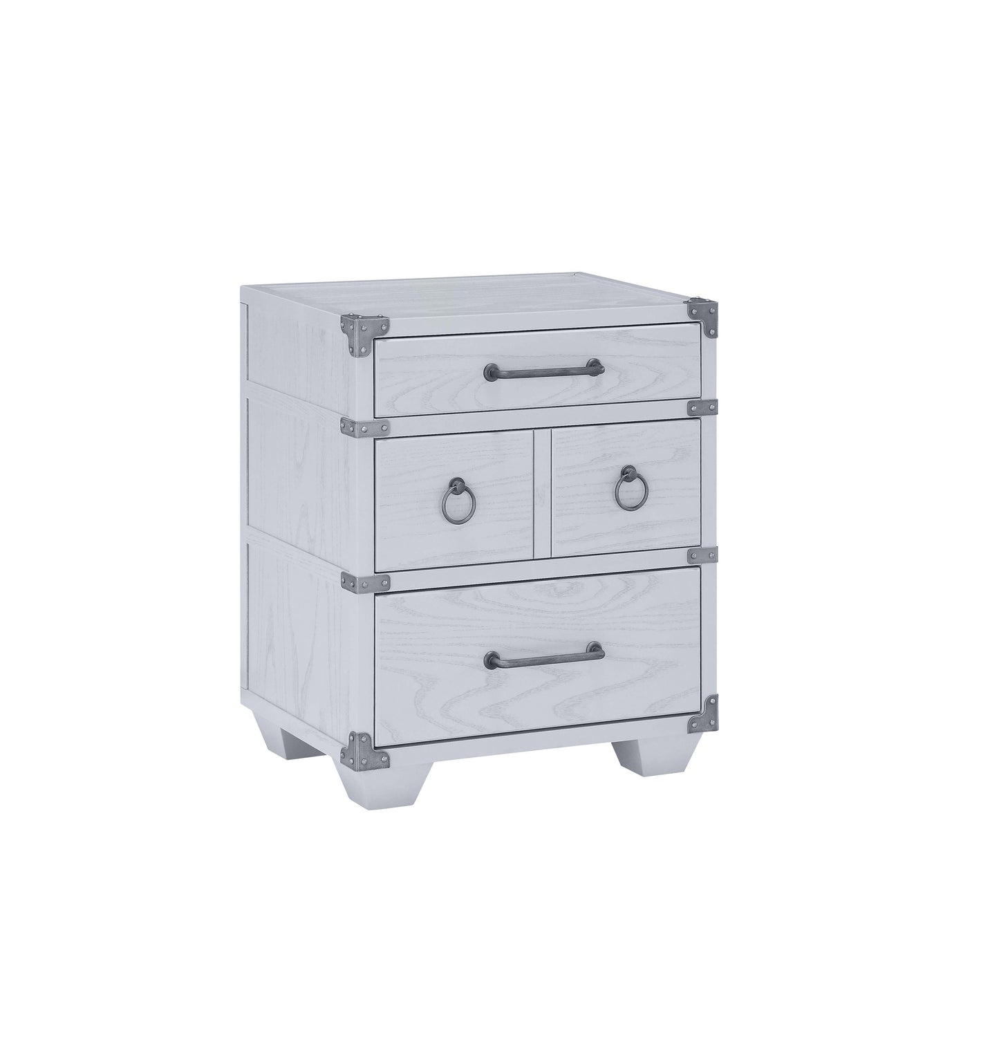 Orchest Gray Nightstand w/3 Drw ACME East