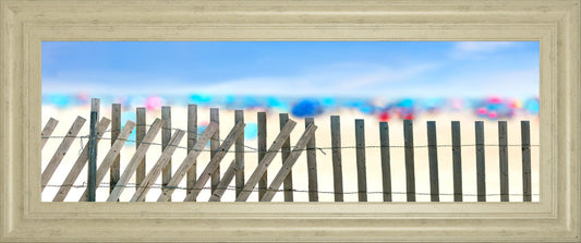 Beachscape Il By James Mcloughlin - Framed Print Wall Art - Blue Classy Art