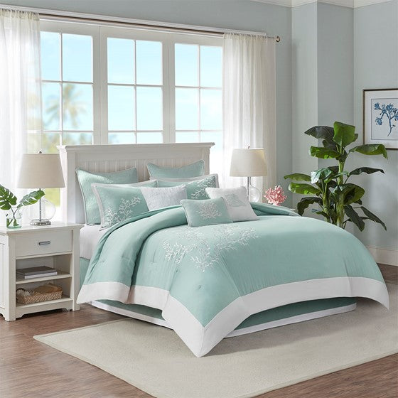 Comforter Set Aqua Twin Olliix.com