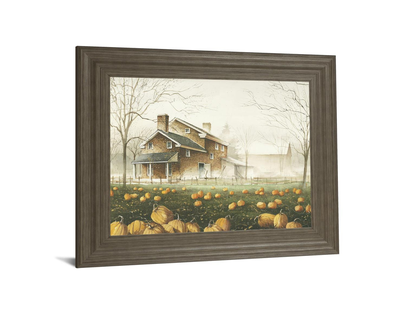 October Gray By John Rossini - Framed Print Wall Art - Yellow Classy Art