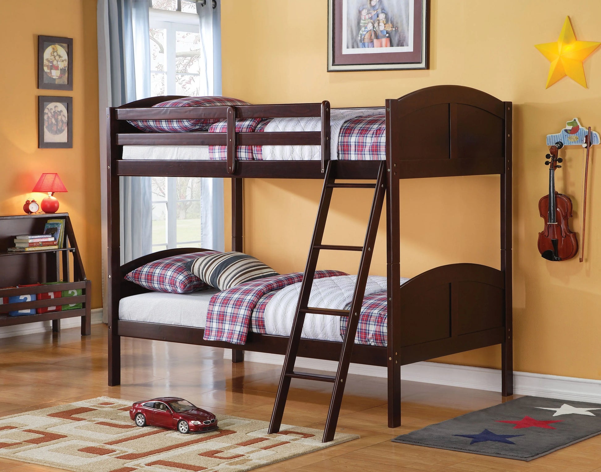 Toshi Espresso Bunk Bed (Twin/Twin) ACME East