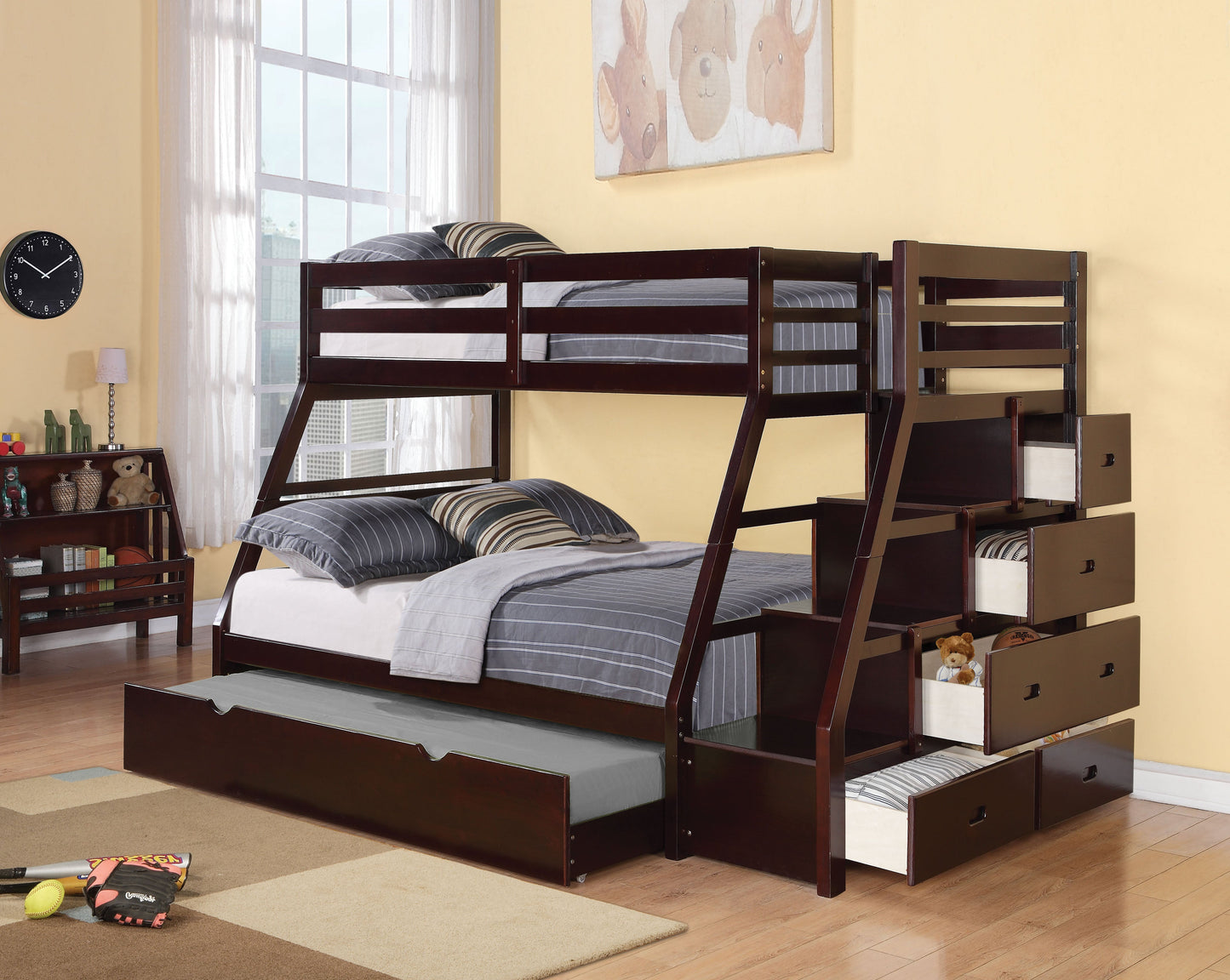 Jason Espresso Bunk Bed (Twin/Full) ACME East