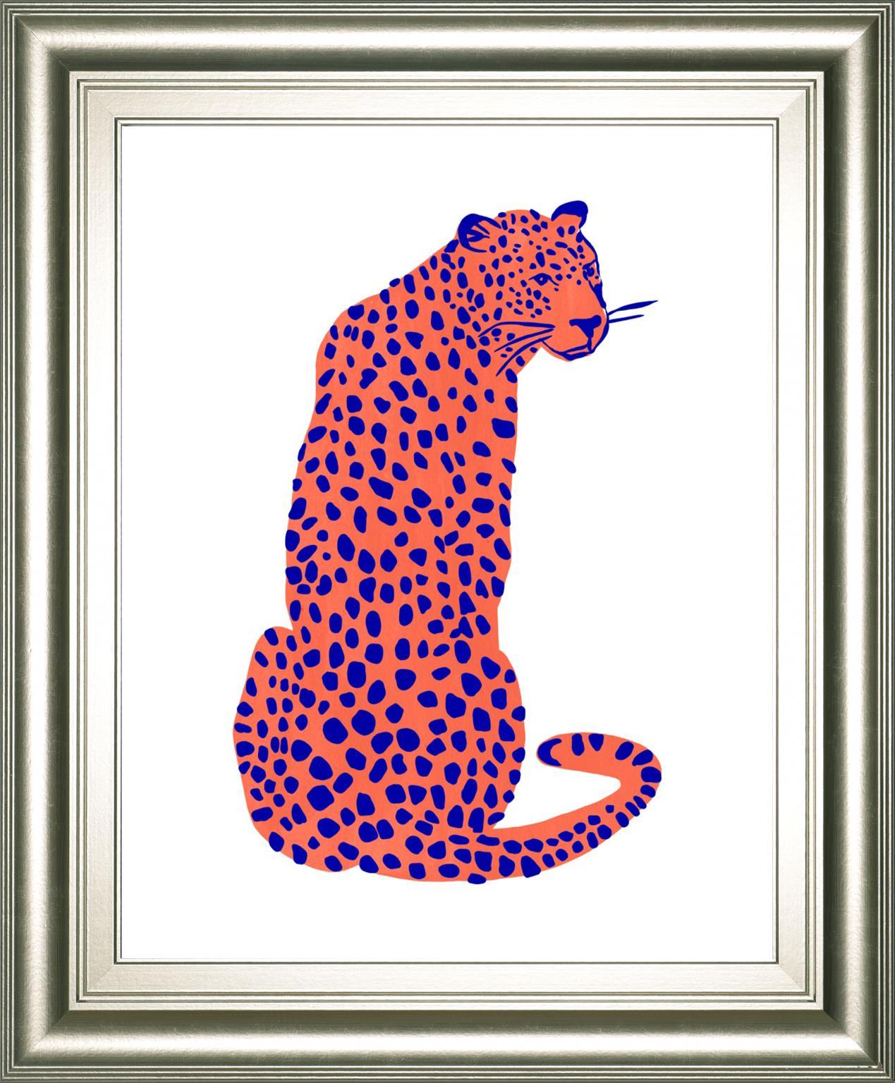 22x26 Bright Leopard II By Emma Scarvey - Pink Classy Art